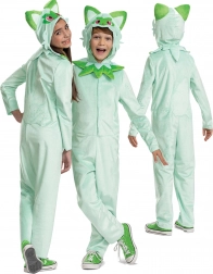 Kids Costume POKEMON Sprigatito Kigurumi 127–136 cm (7–8 years)