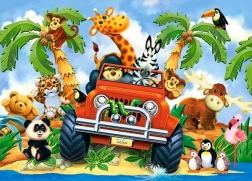 Puzzle 60 Pieces Softies on Safari