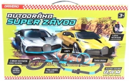 DRIVERO Super Race Slot Car Track 8.4 m with BUGATTI Cars