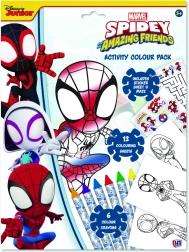 Spidey werkbladen met kleuren en stickers