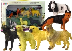 Set of 6 Figurine Dogs of the Breed Famous Dog of the World