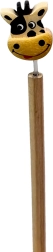 Wooden Pencil with Cow Head