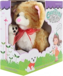 Smeđa mačka na kabel