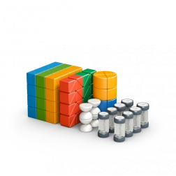 Geomag Magicube Shapes – construction set 128 pieces