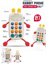 telefono per i più piccoli coniglio – giocattolo trainabile con suoni