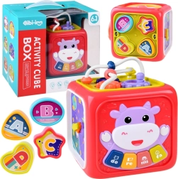 interaktivna izobraževalna kocka s klavirjem, labirintom in sortirnikom