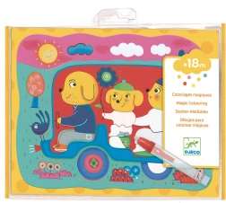 DJECO Pitture d'acqua Famiglia sulla strada