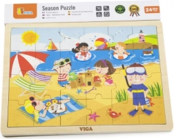 VIGA wooden puzzle Summer – 24 pieces