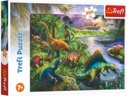 Puzzle Trefl – grabežljivi dinosauri, 200 dijelova