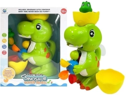 Badende dinosaur Vandmølle med springvand