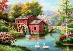 Puzzle Vecchio mulino rosso 1000 pezzi