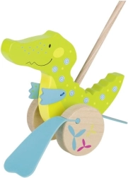 Coccodrillo di legno su bastone GOKI