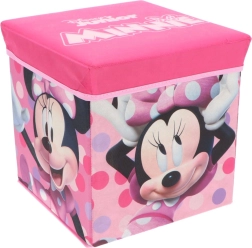 Folding storage box and ottoman Minnie Mouse Cozy Noxxiez