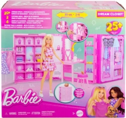Barbie ormar iz snova s odjećom i dodacima (bez lutke)