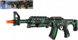 Spark-effect ARMY toy submachine gun, friction-powered, 62 cm