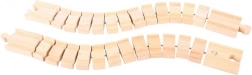 Flexible Wooden Track 2 pcs BIGJIGS RAIL
