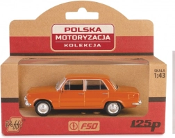 Metalmodel PRL Fiat 125p i skala 1:43 – brun