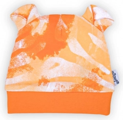 Baby cotton beanie Nicol Tomi orange