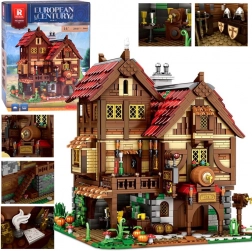 Set da costruzione grande taverna medievale per cavalieri 2868 pezzi