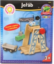 MAXIM grue coulissante pour circuit de train en bois