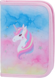 Astuccio scolastico a un piano Rainbow Unicorn BAAGL