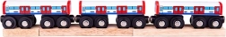 Bigjigs Rail wagony metra – drewniany zestaw