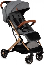 MoMi ESTELLE sport stroller, gray with gold frame 2022