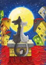 Cats on the Rooftops Puzzle 1000 Pieces