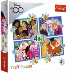 Puzzle 4-in-1 DISNEY Cheerful World