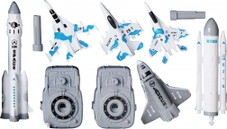 Razzo con piattaforma di lancio e accessori