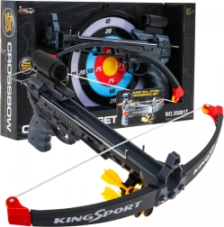 Kruisboog voor kinderen (6+) Sportset 7 st. + Doel + 5 pijlen + Vizier