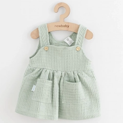 Baby muslin tuinrokje in salie NEW BABY Comfort Clothes
