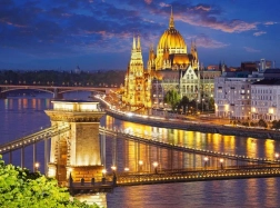 2000-piece Puzzle – Budapest at Dusk
