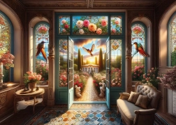 Art Puzzle Gateway to Spring – 500 pieces