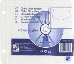 Transparent CD Sleeve with Euro Hanger