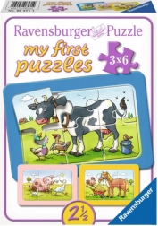 Puzzel 3x6 dieren RAVENSBURGER