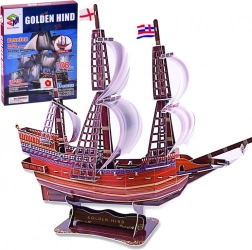 3D-Puzzle – Golden Hind, 108 Teile