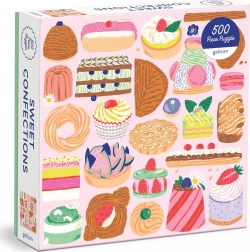 Štvorcové puzzle Sladké cukrovinky 500 dielikov GALISON