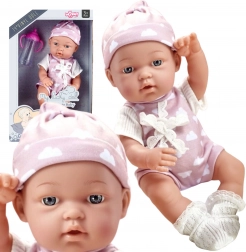 woopie royal adorable bébé en tenue rose 36 cm