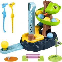 Children's mini golf game WOOPIE SNAKE GOLF with obstacles
