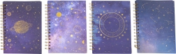 Linkovaný notes se spirálou 15 × 21 cm Zodiac, 100 stran