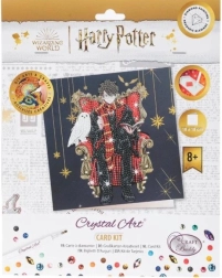 Crystal Art postkort Harry Potter og Hedvig 18 × 18 cm