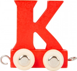 Small Foot wooden train – colorful alphabet letter K