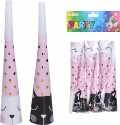 Party trube s motivom mačke 20 cm