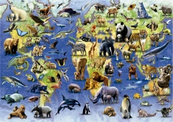 EDUCA 100 Endangered Species Puzzle – 500 Pieces