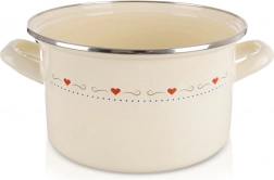 Cream enamel pot TONCA 22 cm, 4 l