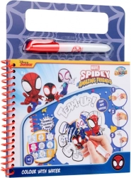 water painting Spidey and His Amazing Friends – reusable A5 coloring book with water pen