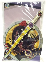 Spada e scudo in schiuma D‑Rex per bambini