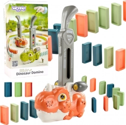 Woopie locomotiva di dinosauro per domino con illuminazione – arancione