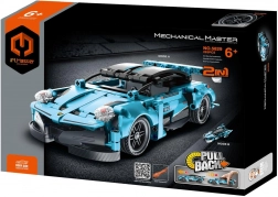 2-in-1 Building Kit Sports Car with Pull-Back, 293 pieces